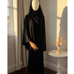 Black Cotton Elastane Prayer Set