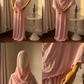 Baby Pink Cotton Elastane Prayer Set