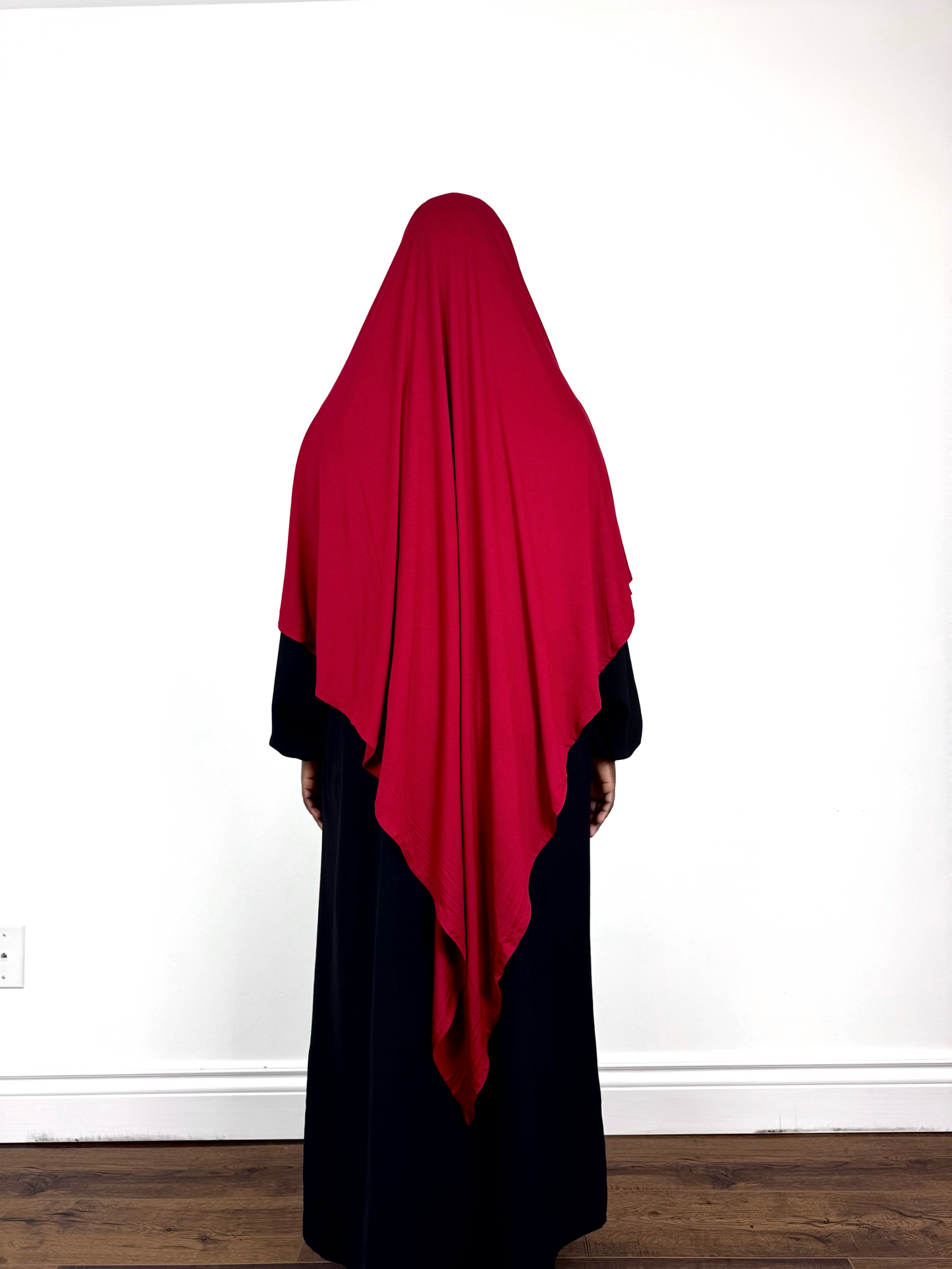 Red Jersey Khimar
