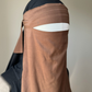 Dark Brown Lyocell Niqab - Pinch